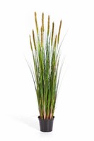 Artplants KüNstliches Fuchsschwanzgras, Gelb Rispen, Weiß - GrüN, 120Cm