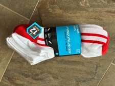 Boys 12 Pair Pro Player No Show Athletic Socks Size 3-9