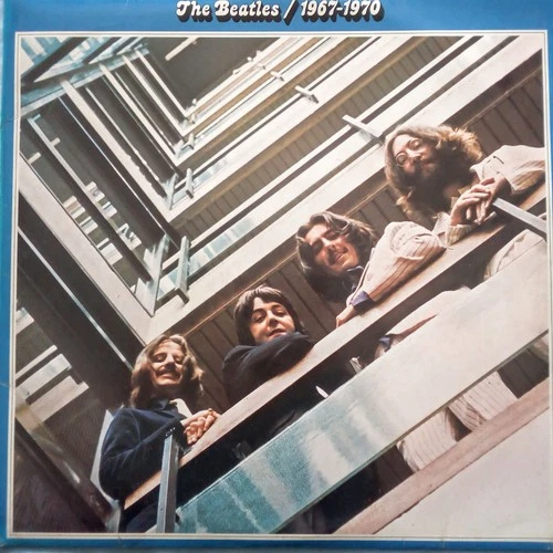 The Beatles 1967 - 1970 Blue vinyl disc record album double LP Get Back 1973