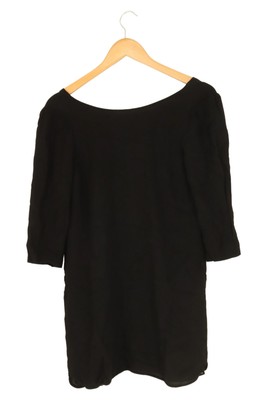 SEE U SOON Damen Freizeitkleid Mini Schwarz Gr. 34 Viskose Elegant