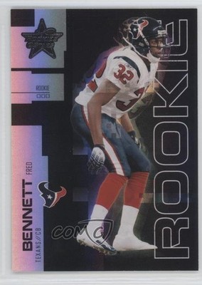 2007 Leaf Rookies & Stars Longevity Parallel Black 5/10 Fred Bennett #143 RC 1x9