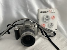Nikon and 55 camera W/AF Nikkor 28  80 lens carry strap -Bag and booklet tested