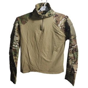 KRYDEX Tactical Combat Shirt Long Sleeve Camo Multicam XL Zippered Collar