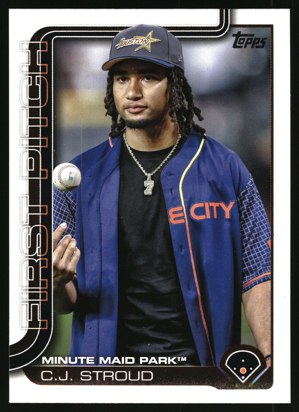 2025 Topps #FP-10 C.J. Stroud First Pitch - Houston Astros