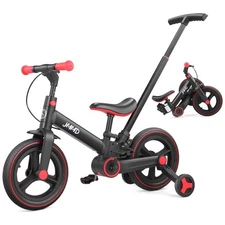 Toddler Bike with Push Handle for Kids 18-60 Months, 6 in 1 Foldable Push Bik...