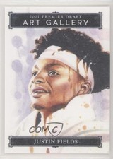 2021 Sage Premier Draft Art Gallery Justin Fields #AG-28 7m3
