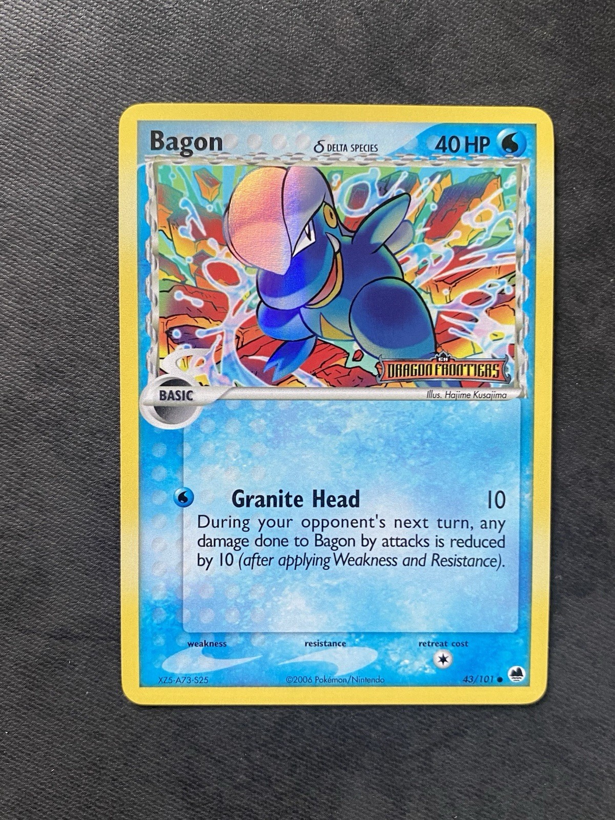 Pokémon Bagon EX Dragon Frontiers 43/101 Delta Species Reverse Holo English NM+