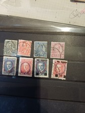 Albanien , 8 Marken aus den 1920er Jahren, ( s. Fotos und bitte lesen !)