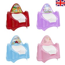 Easy Clean Kids Toddler Potty Training Chair Seat Removable Potty Lid Random