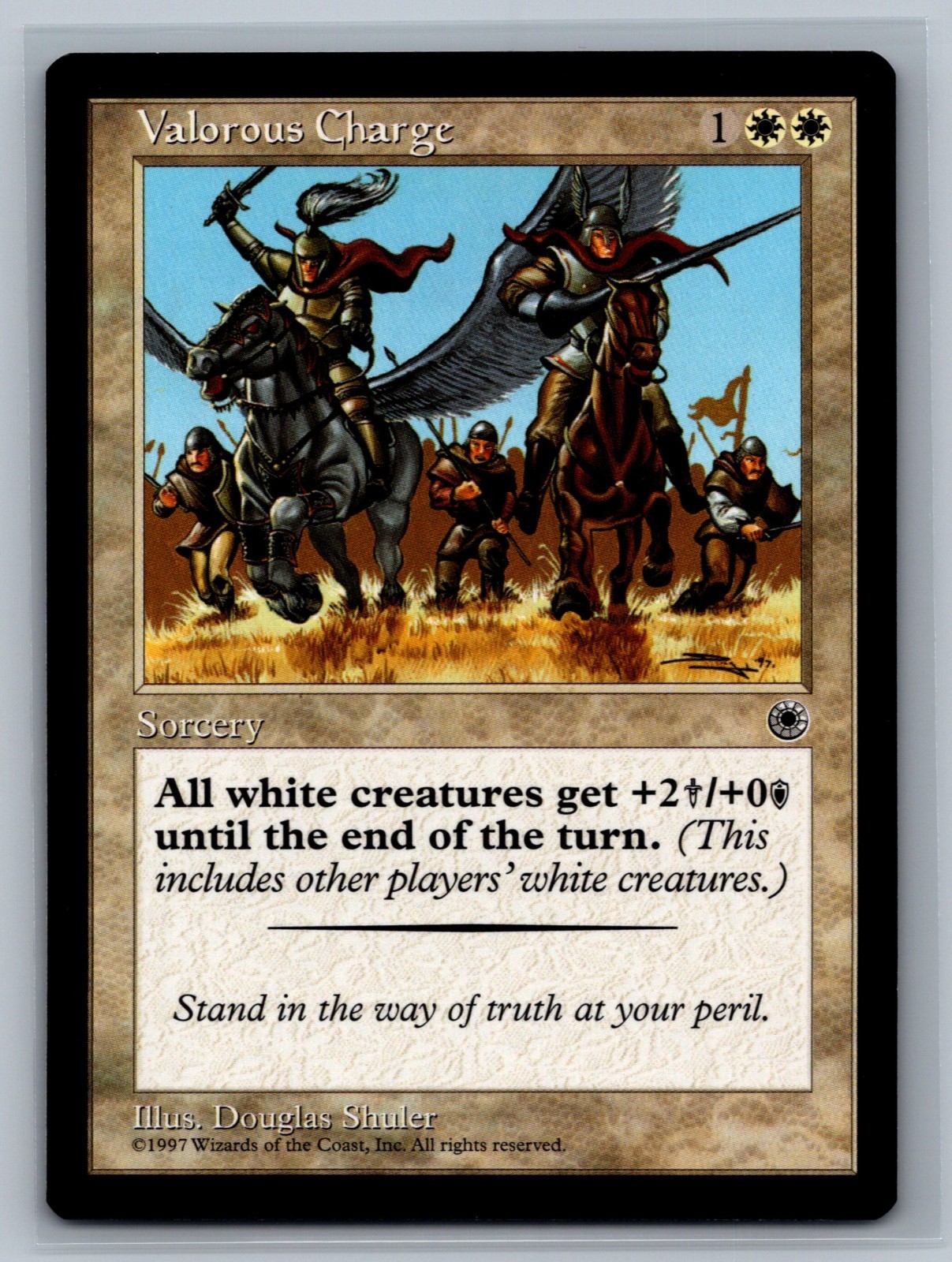 Magic The Gathering Portal Valorous Charge MTG TCG CCG