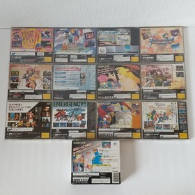 Sega Saturn Lot 13 Game Set Cotton Boomerang X-Men vs Street Fighter w/RAM Japan