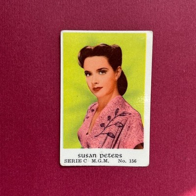 Susan Peters 1953 Dutch Gum Serie C #156 Hollywood Trading Card