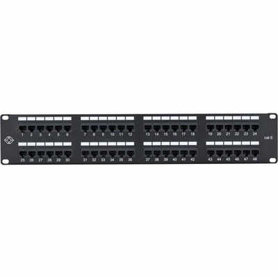 Black Box Connect CAT6 Punchdown Patch Panel - Unshielded (jpm648ar2)