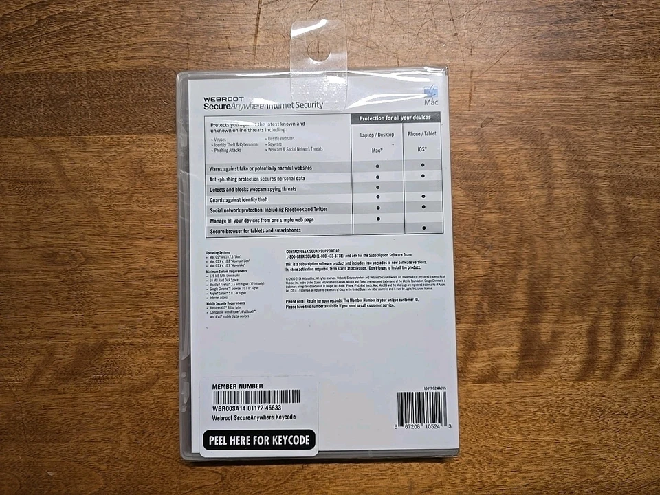 Webroot Secure Anywhere Antivirus Internet Security For 3 Mac And iOS Devices - Image 2 of 2