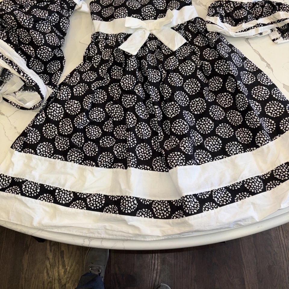 Dollie And Me 2 vestidos de niña a juego, muñeca de 18” (muñeca American Girl) talla 5 y 12 Foto 3 de 4