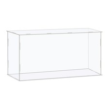 Display Case Box Acrylic Box Transparent Showcase 41x11x21cm for Collectibles