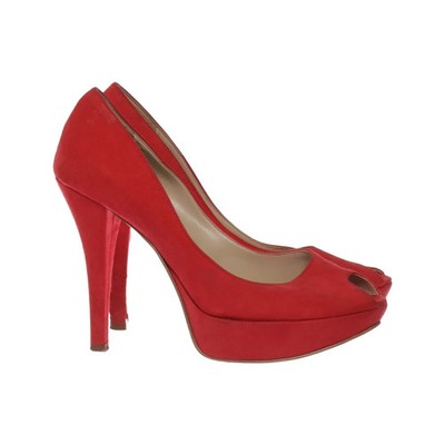 Donna Donna, Pumps, Größe: 38, Rot, Leder, Damen #SON