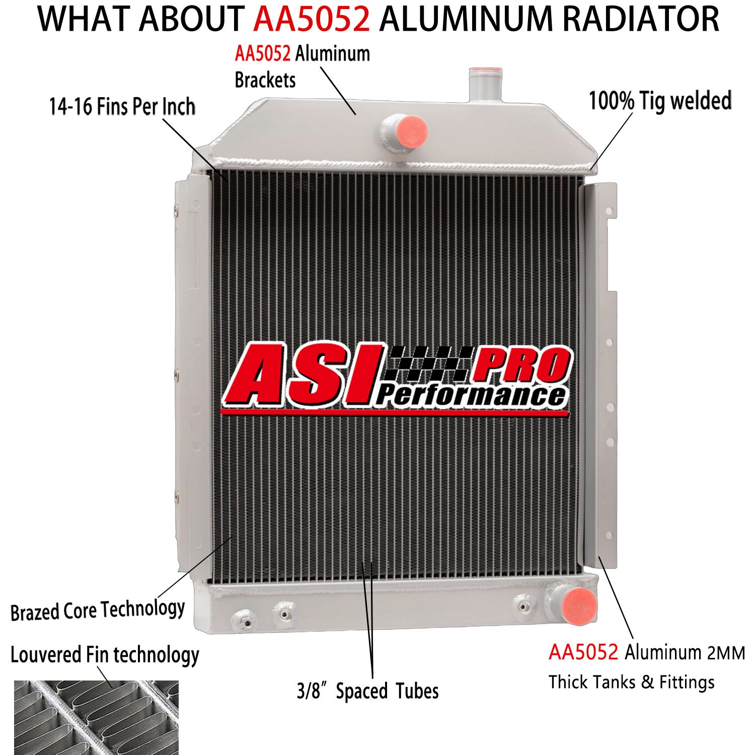 3-Row Core Radiator For Ford New Holland 6710 7700 7710 Tractor #E1NN8005EA15M