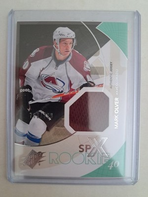 Mark Olver, #158, Colorado Avalanche, Upper Deck, 2010, SPx ROOKIE, MEM