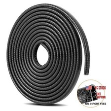 Car Door Edge Guards 16Ft 5M Automotive Door Entry Guard U Shape 16 ft Black
