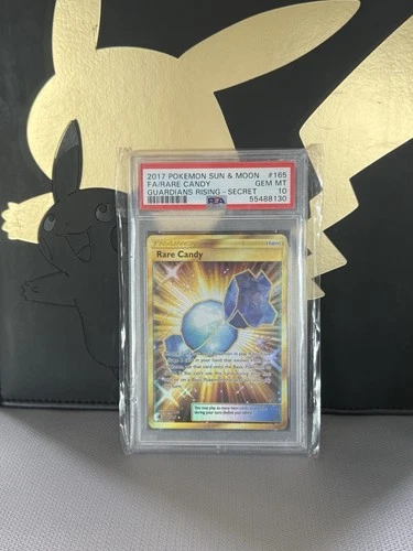 Pokémon TCG Rare Candy Guardians Rising Secret Rare 165/145 PSA 10 Holo Full Art