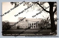 University of Colorado Library RPPC Vintage BOULDER Sanborn Photo Postcard 1949