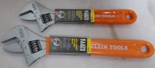 Klein Tools 050710 + 05078 Extra-Capacity  10 & 8 Inch Adjustable Wrenches