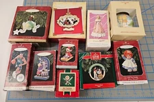 10 Hallmark Keepsake Various Mix of Christmas Tree Ornaments Decor - Lot Of 10