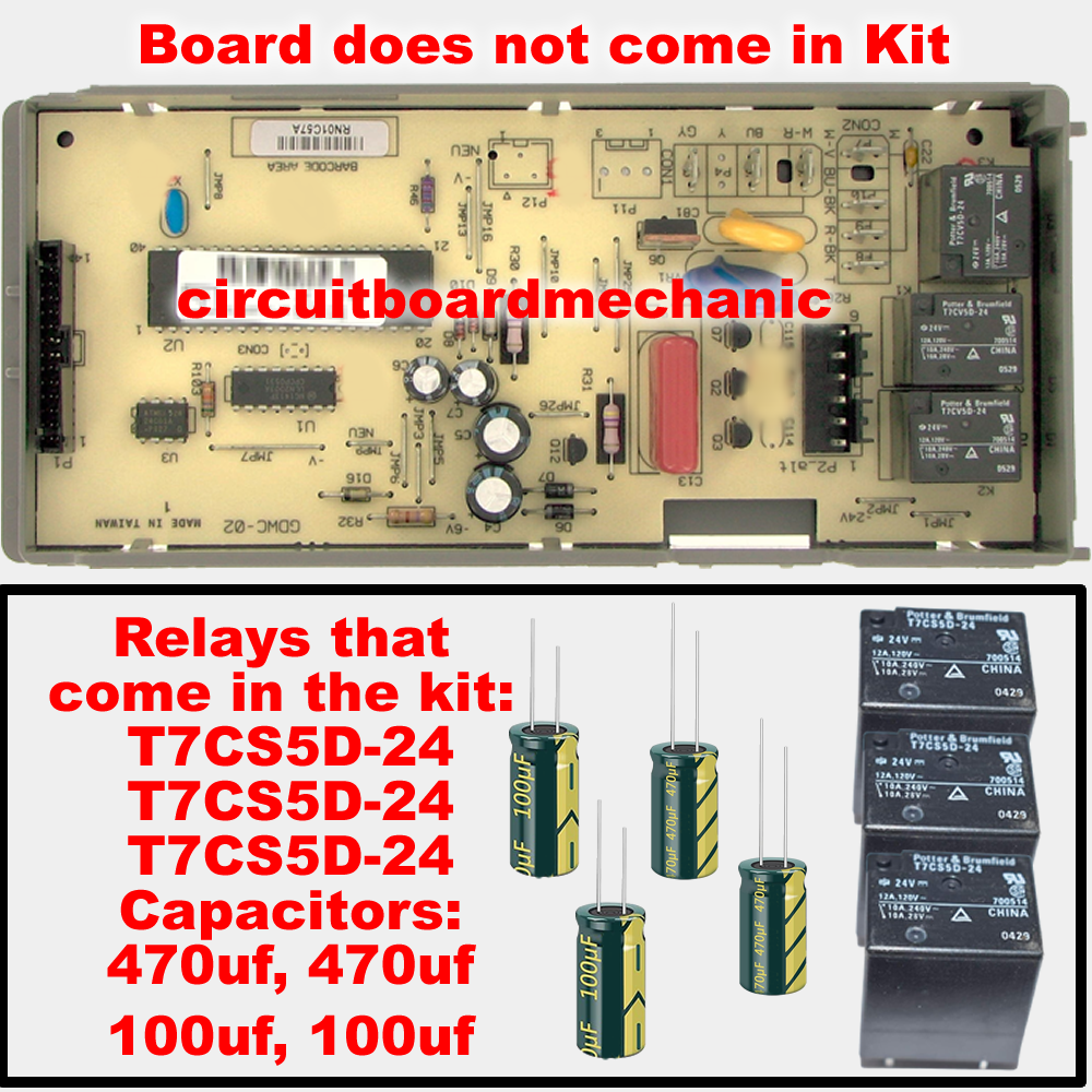 Repair Kit 8534963 8534866 Whirlpool Dishwasher Control Board Repair