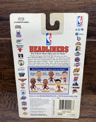 1997 Jason Kidd Phoenix Suns NBA Headliners Corinthian Toy Sealed Sport Figurine - Picture 6 of 7