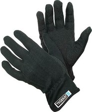 Tegera 8125 Black Cotton Gloves PVC Dot Grip Palm Safety Grip