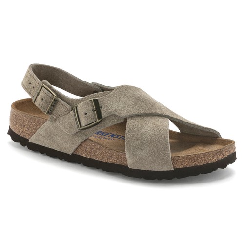 Birkenstock Tulum Slingback Soft Footbed Sandals EU 38 Womens 7-7.5 Taupe Beige