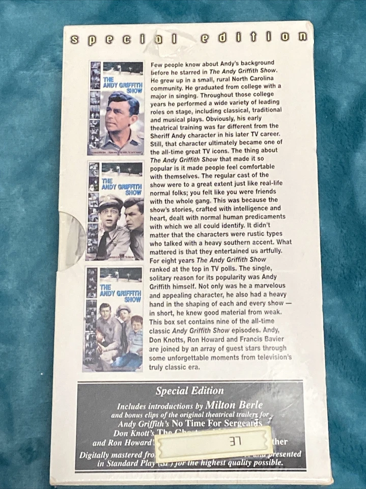 Andy Griffith Show Three Pack Set VHS Brand New Sealed Special Edition Free Ship - Image 3 of 4