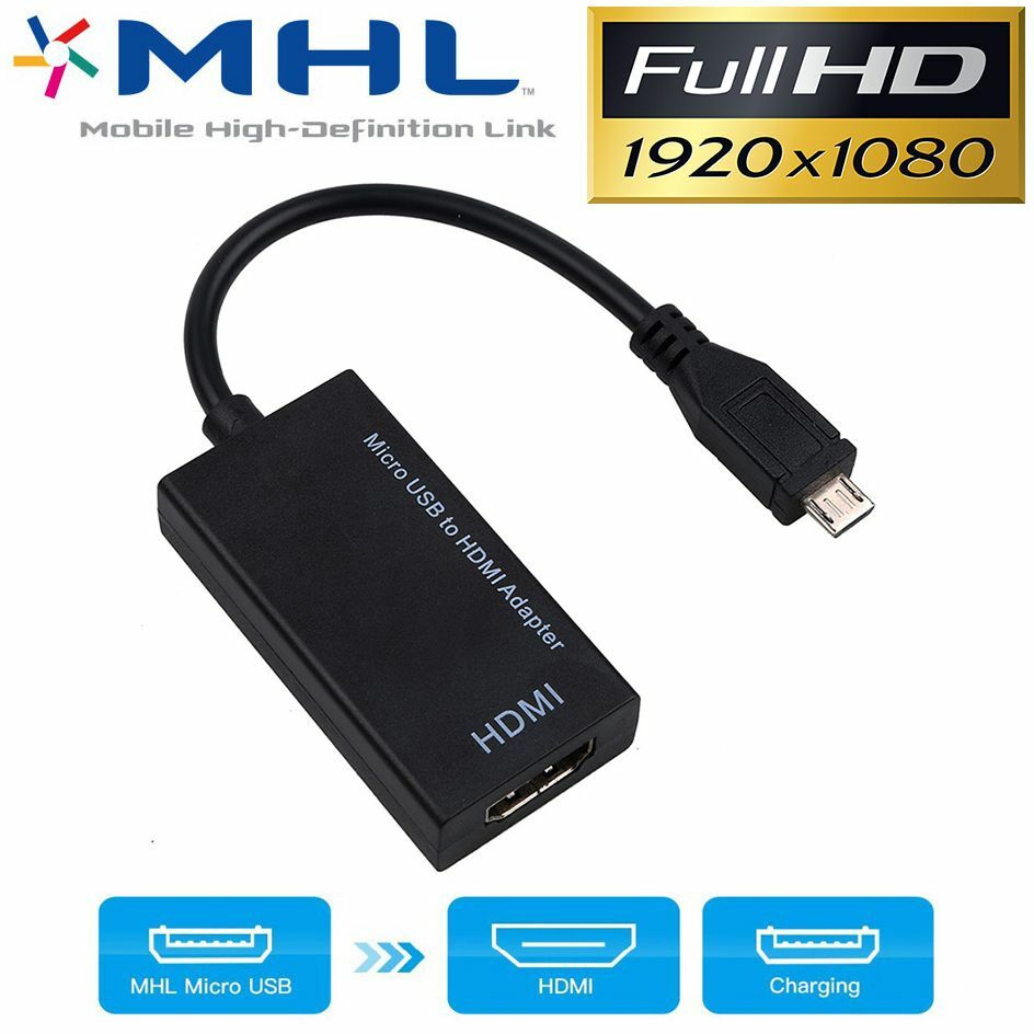 MHL Micro USB to HDMI Cable Adapter HDTV for i9300 i9500 Samsung