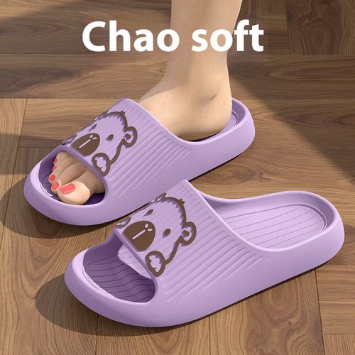 Cute Cartoon Dog Slippers Non-slip Floor Bathroom Slipper Summer Women's House S - Picture 62 of 93