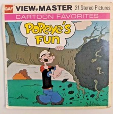 Vintage View-Master Popeye's Fun FULL SET B 527