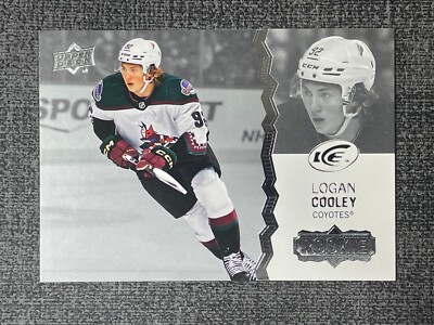 Logan Cooley 2023-24 Upper Deck Ice Hockey Base Rookie #252 SP RC Utah HC