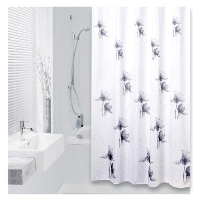 Extra Long Shower Curtain 72 x 78 Inch Differnz Sopor Gray ...