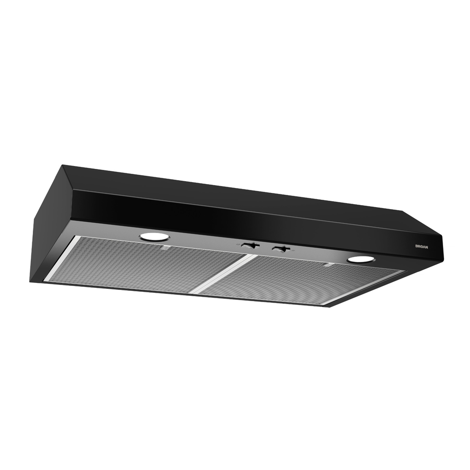 Broan Glacier 30Inch Convertible Range Hood, Black eBay