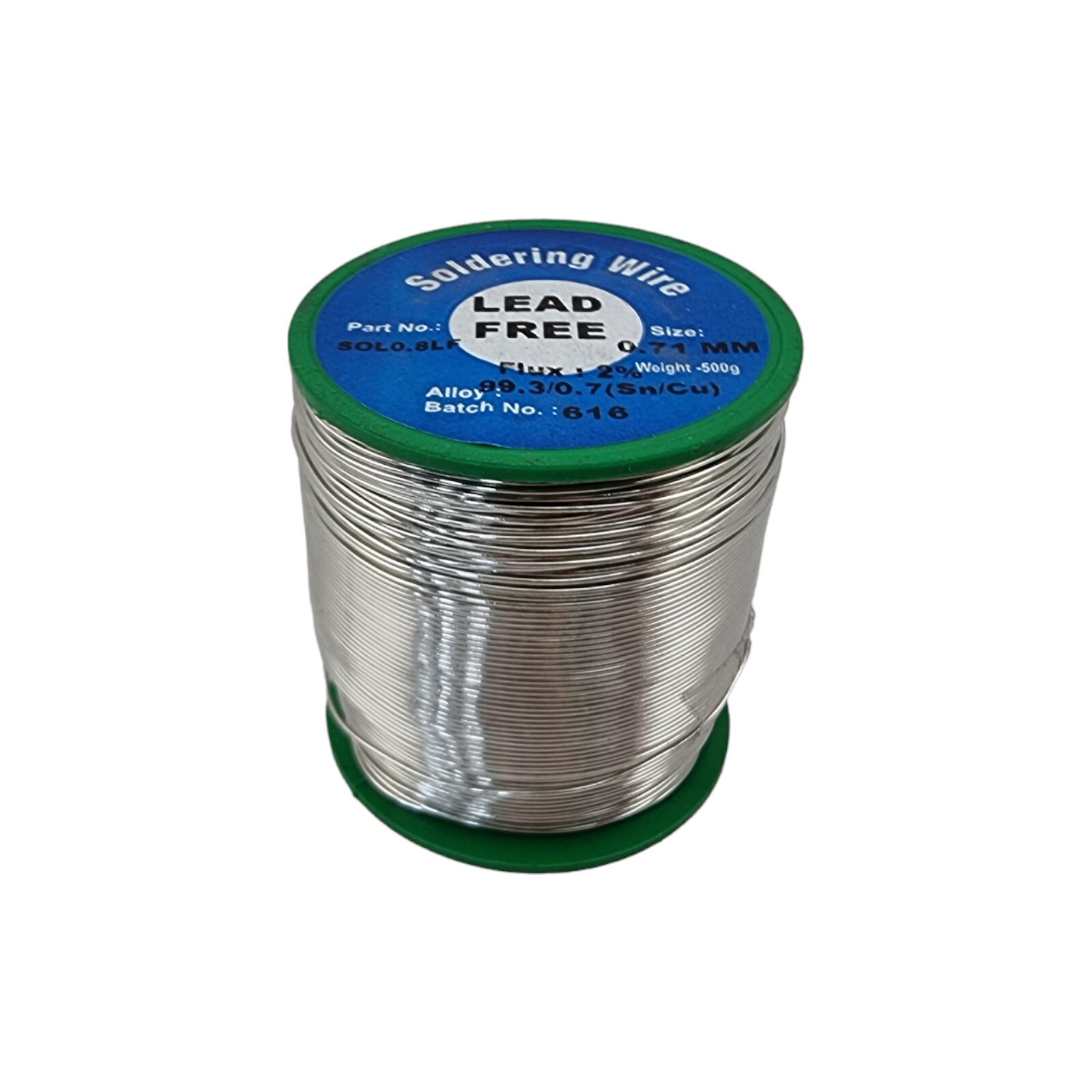Lead Free Solder Wire Tin Fluxed Core 500g Rolls 0.8mm / 1.2mm / 1.6mm