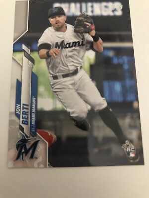 2020 Topps Series 2 Base #693 Jon Berti RC - Miami Marlins