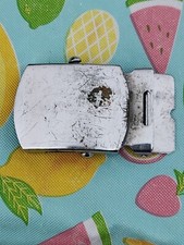 Vintage Solid Brass Belt Clamp with Slide Buckle Made in the USA