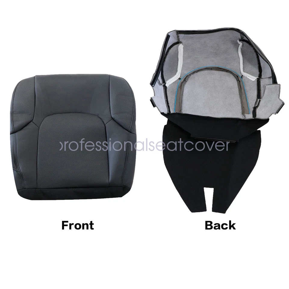 Cubierta de asiento de cuero perforada inferior del conductor para Nissan Frontier 2005-2020 2021 Foto 2 de 4