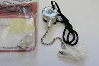 PASS & SEYMOUR LEGRAND SINTON Pull Chain Fan Switch, E81372, 81372, ON/OFF Only, Two Wire