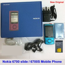 Telefono cellulare 100% originale Nokia 6700 Slide,6700s GSM 3G 5MP sblocco blu