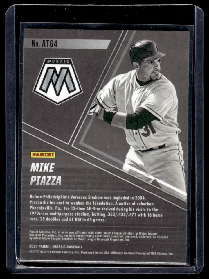 2021 Panini Mosaic All-Time Greats Mike Piazza #ATG4 New York Mets - Image 2 of 2
