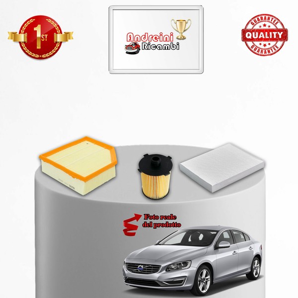 Set Service 3 Filter Volvo S60 Ii 2.0 T5 180KW 245CV Von 2013->-image