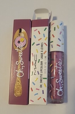 MAC Oh Sweetie Limited Edition Lipcolour Lip Gloss - Purple Panna Cotta - NIB