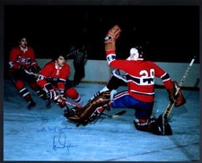 Ken Dryden Montreal Canadiens Signed Game Action Goalie Photo