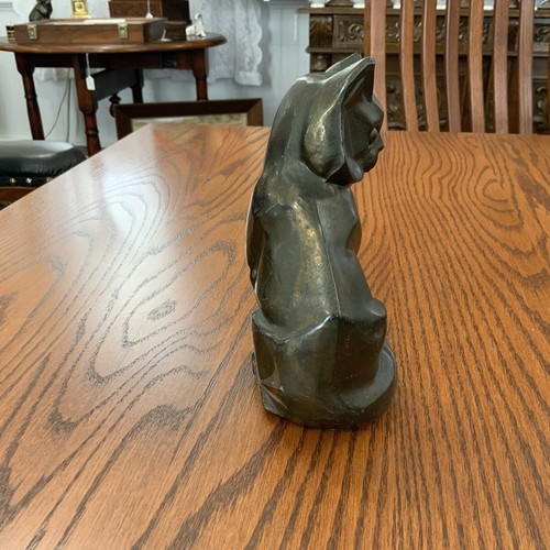 1929 Art Deco Cubist Cat Figurine Antique Stamped - Picture 4 of 8